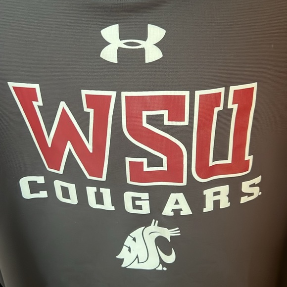 Under Armour Cold Gear Washington State University WSU Cougars Hoodie - Picture 3 of 6